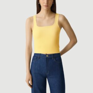 Retro style open back knitted vest