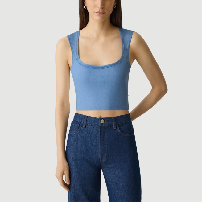 Vintage Dark Square Neck Camisole - Image 2