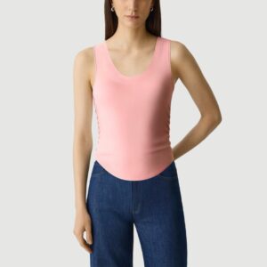 Round neck tight cropped camisole