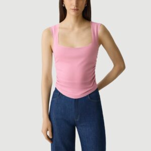Retro Square Neck Slim Camisole