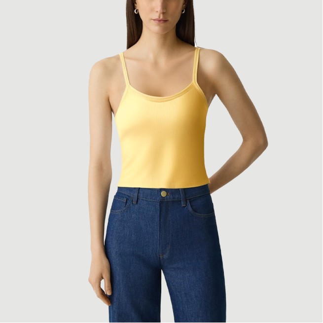 Women's knitted lace trim camisole - Image 2