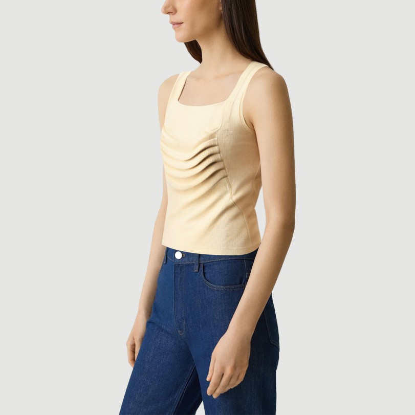 Vintage Pleated Padded Camisole - Image 3