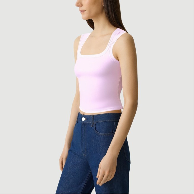 Vintage Lace Dark Square Neck Camisole - Image 4