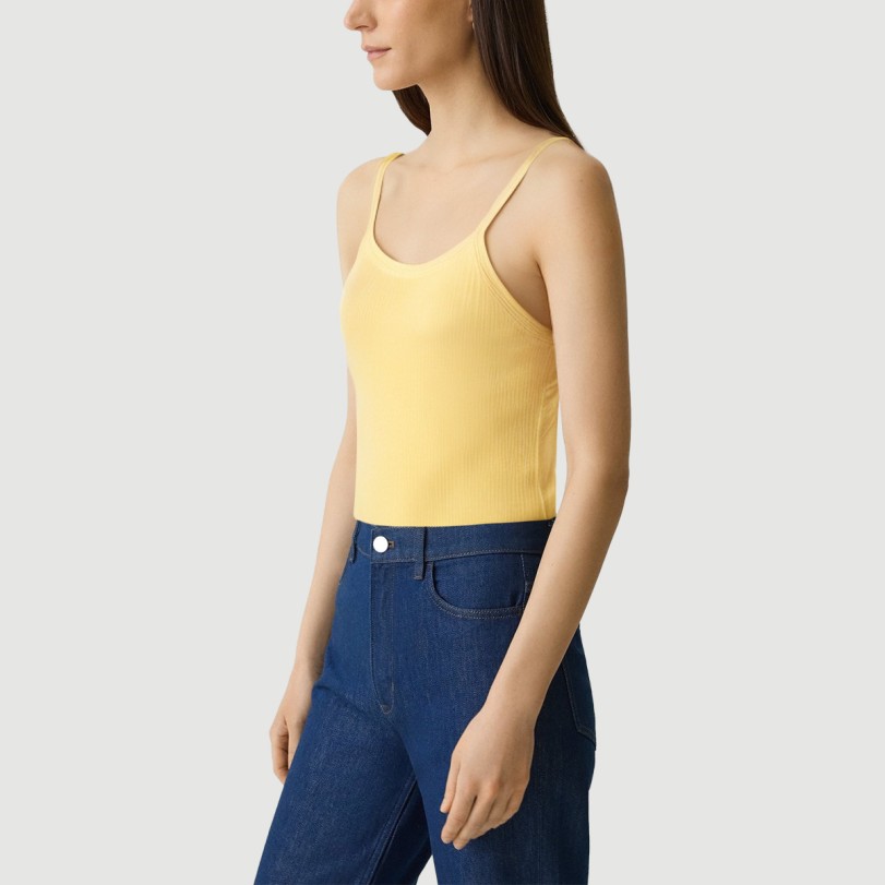 Women's knitted lace trim camisole - Image 3