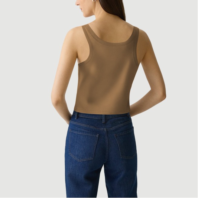 Retro split square neck camisole - Image 6