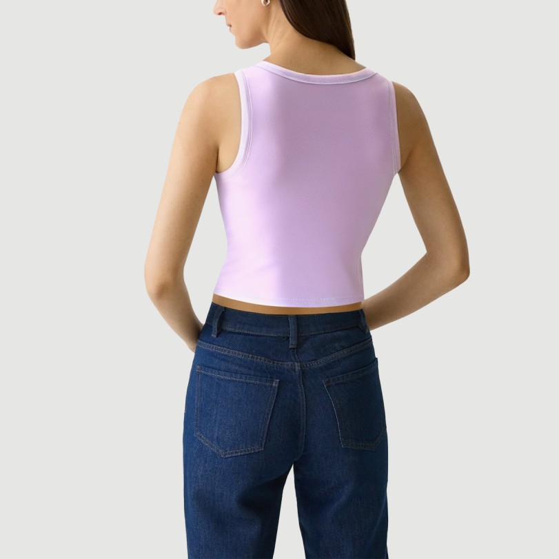 Vintage Lace Dark Square Neck Camisole - Image 5