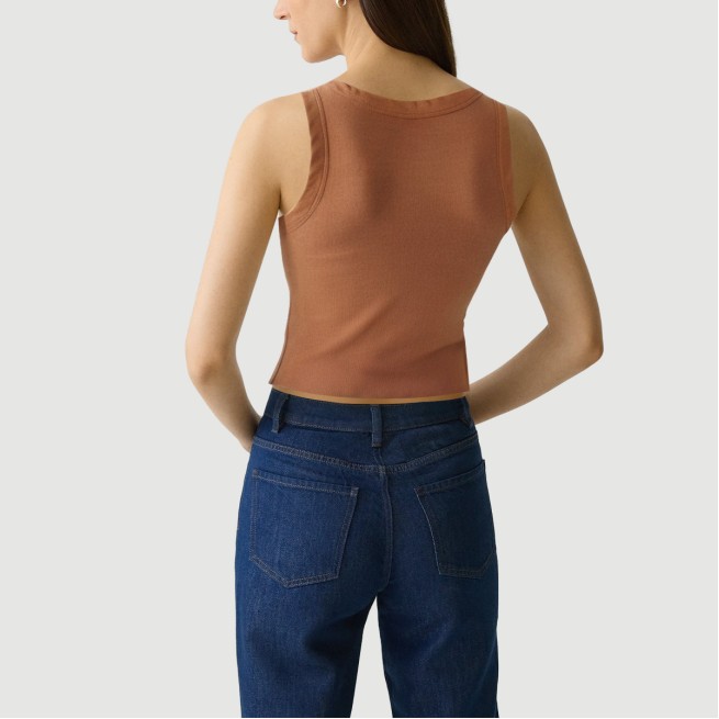 Deep U-neck thick-edge slim-fit camisole - Image 6