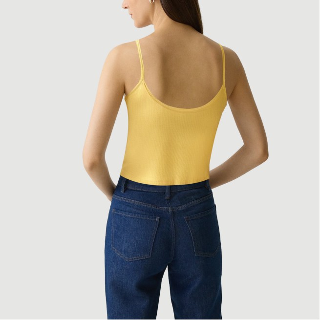 Women's knitted lace trim camisole - Image 6