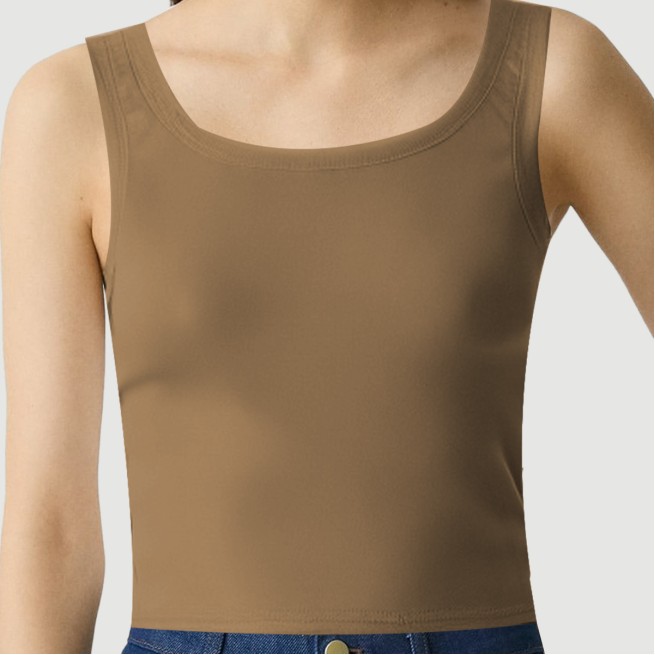Retro split square neck camisole - Image 8