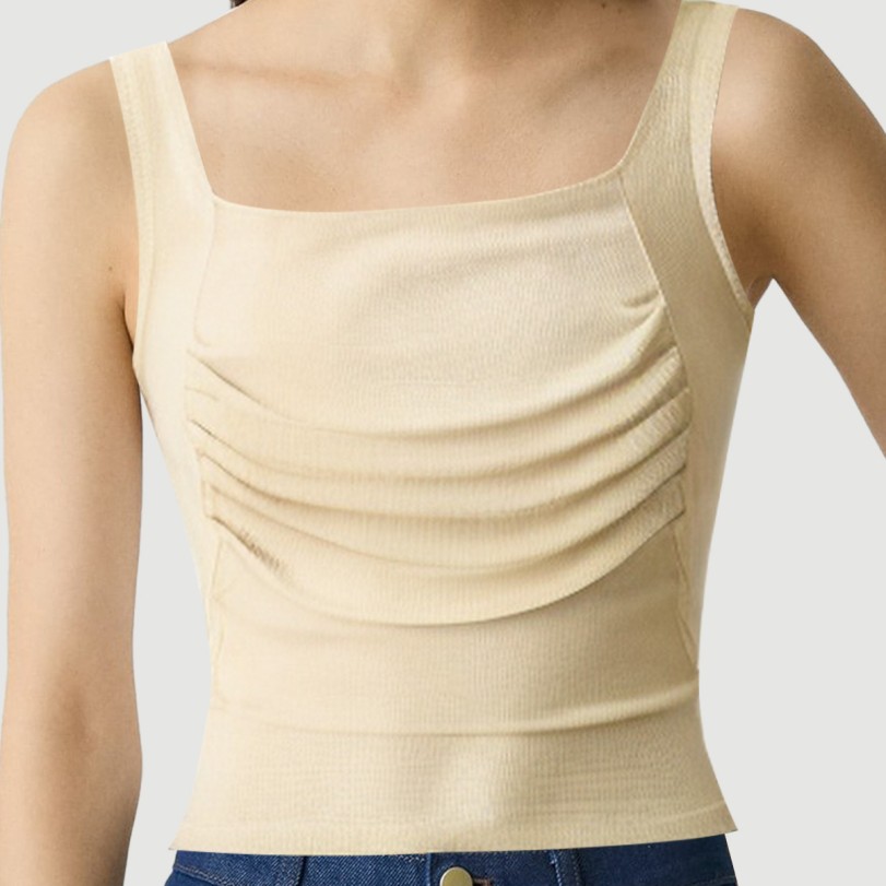 Vintage Pleated Padded Camisole - Image 7