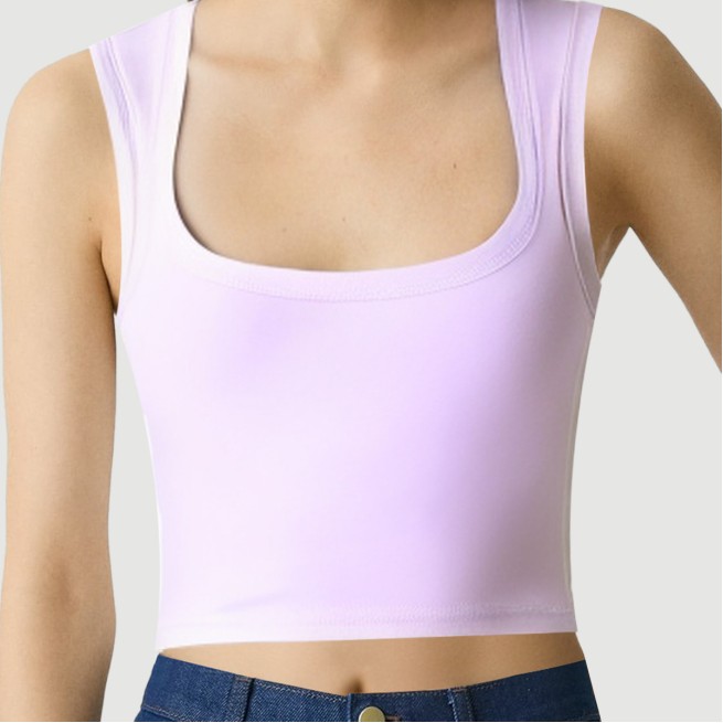 Vintage Lace Dark Square Neck Camisole - Image 8