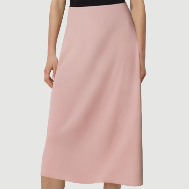 Pink pleated zipper maxi skirt - Image 8