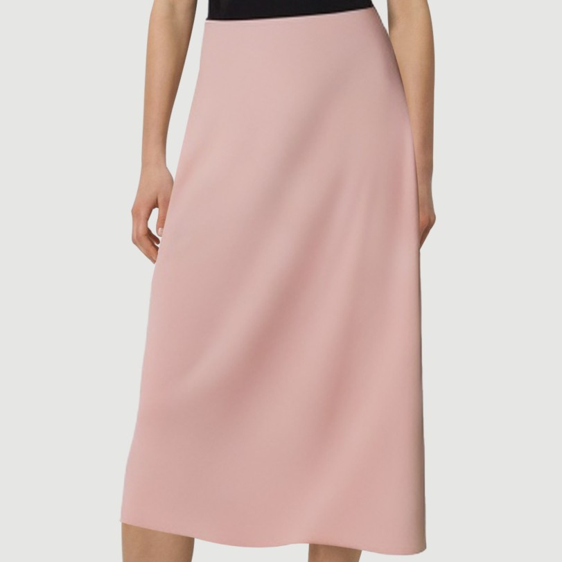 Pink pleated zipper maxi skirt - Image 7