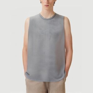 Washed cotton street style vest