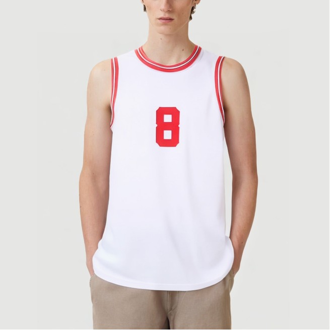 Men's solid color breathable basketball jersey - Image 2