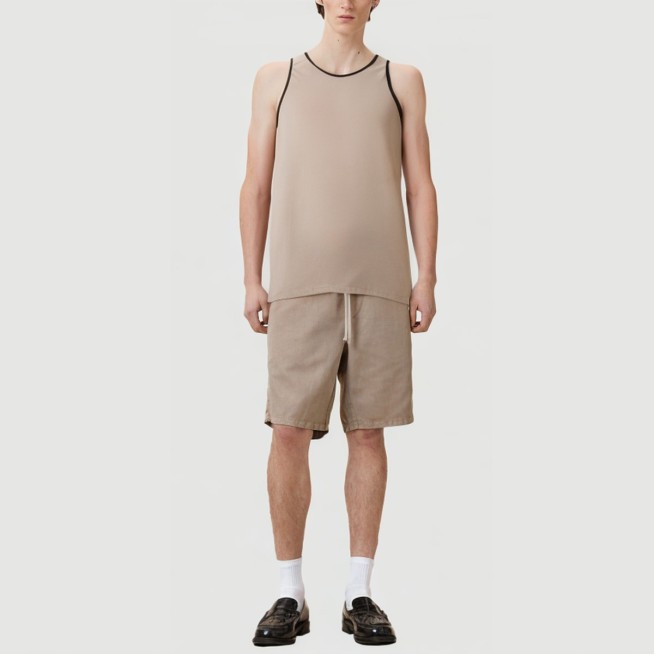 Vest with embossed print and embroidered beads - Image 8