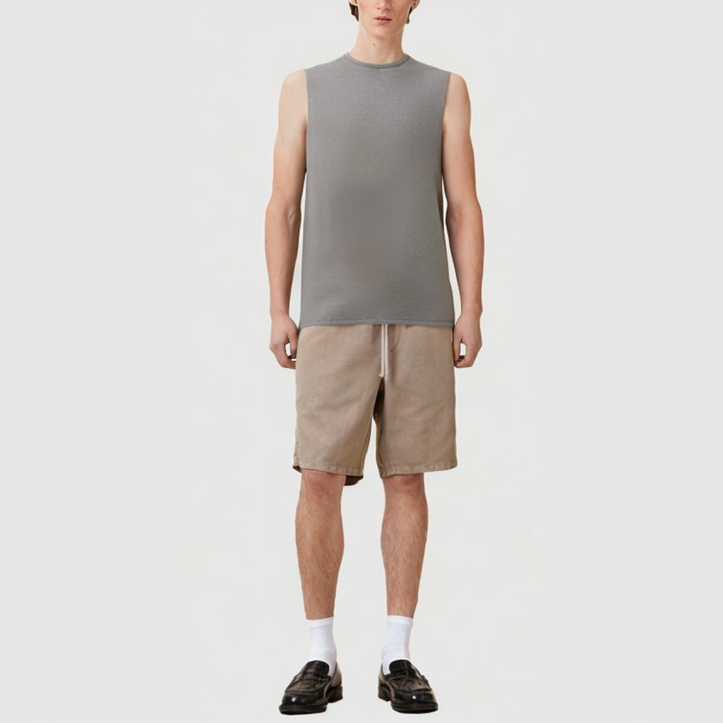 Washed cotton street style vest - Image 7