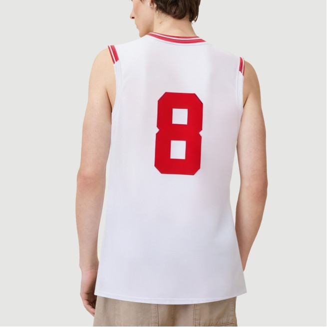 Men's solid color breathable basketball jersey - Image 4
