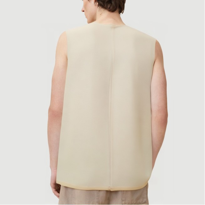 Men's Cropped Knitted Vest - Image 4