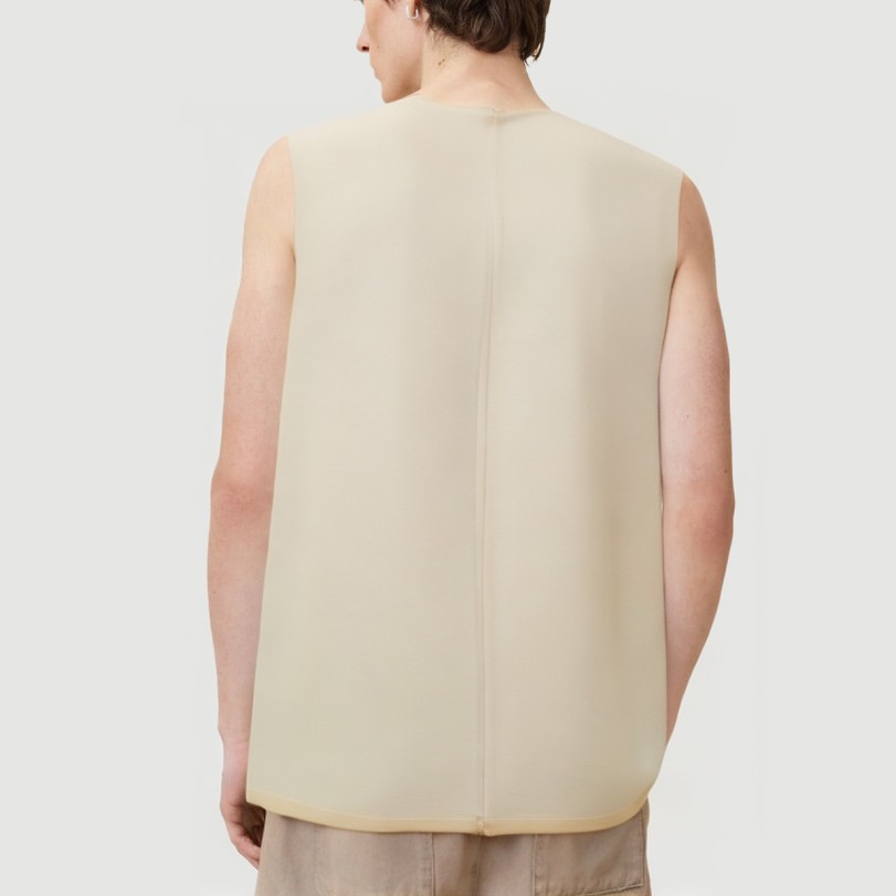 Men's Cropped Knitted Vest - Image 3