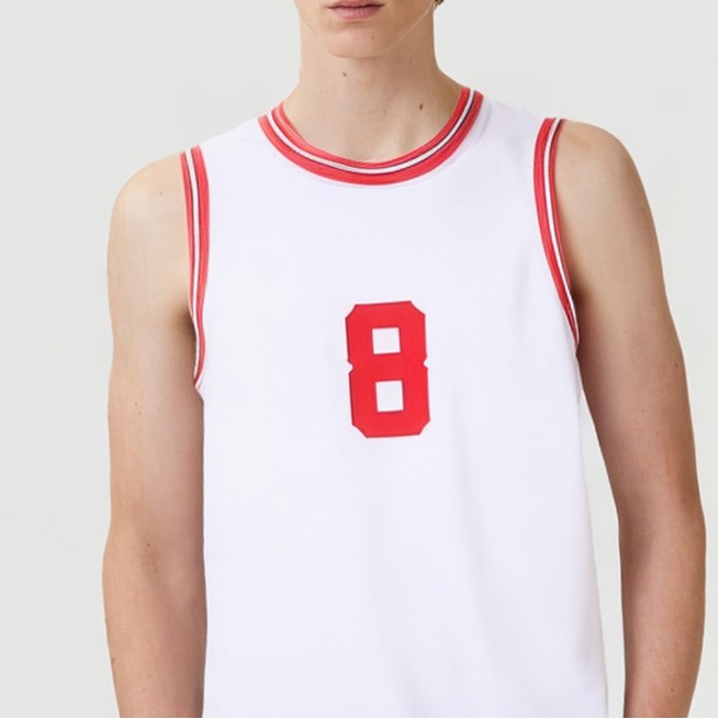 Men's solid color breathable basketball jersey - Image 6