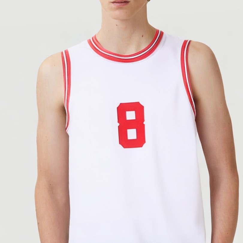 Men's solid color breathable basketball jersey - Image 5