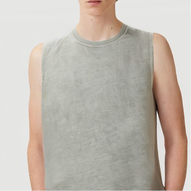 Breathable Lightweight Acid Wash Men's Vest - Image 6