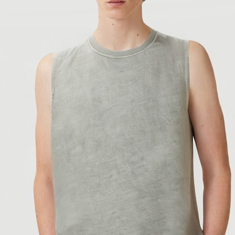 Breathable Lightweight Acid Wash Men's Vest - Image 5