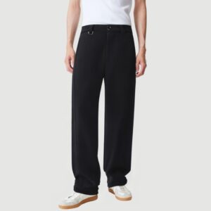 Patchwork wide-leg straight-leg casual pants