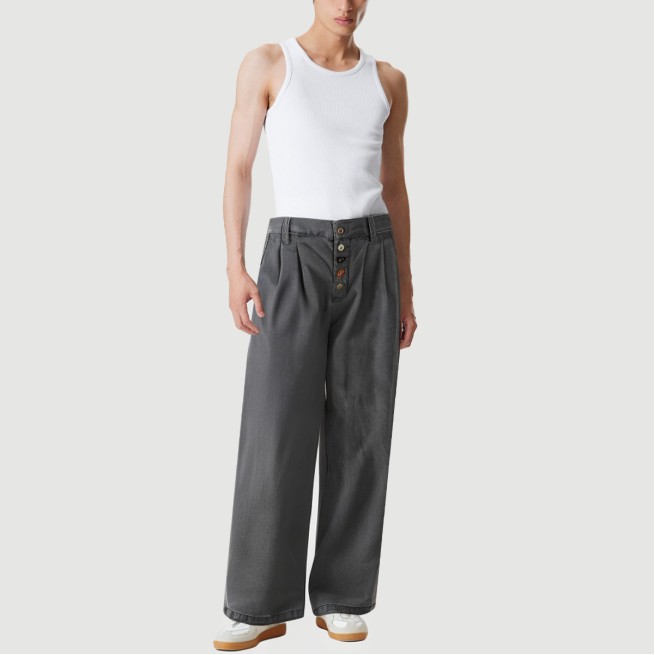 Colorful buckle closure wide-leg trousers - Image 6