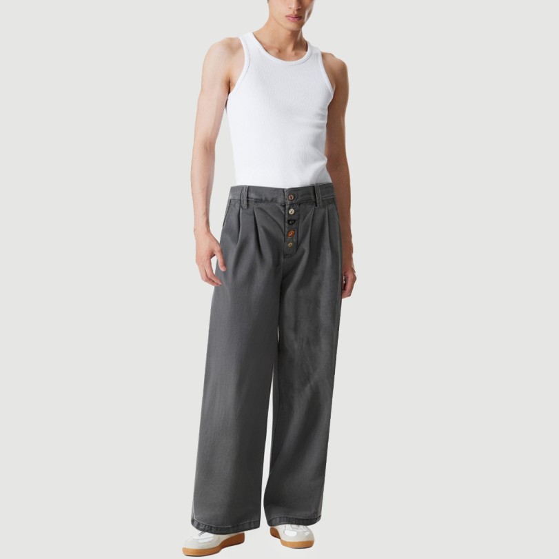 Colorful buckle closure wide-leg trousers - Image 5