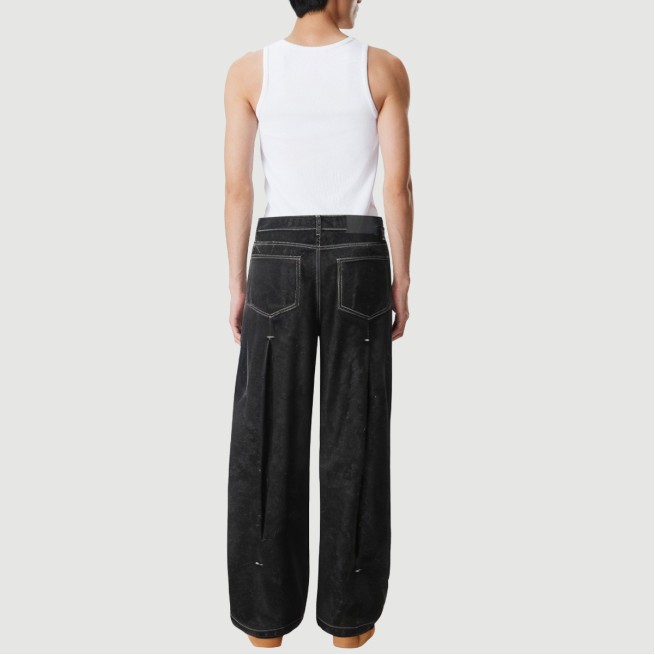 Vintage Loose Fit Wide Leg Trousers - Image 4