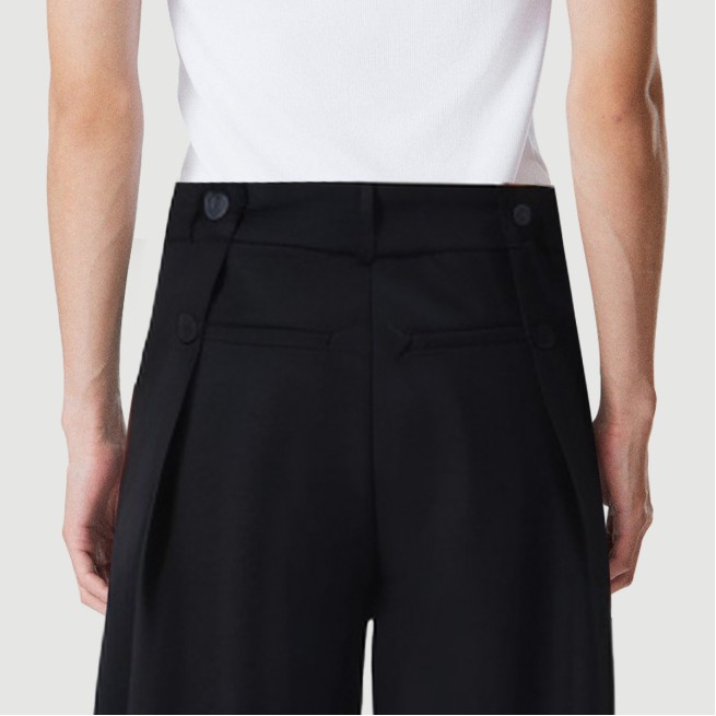 Washed straight wide-leg casual trousers - Image 8