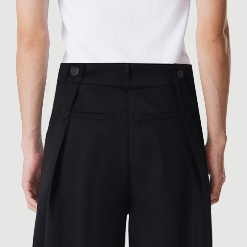 Washed straight wide-leg casual trousers - Image 7