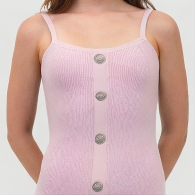 Sexy sleeveless slim-fit single-breasted dress - Image 8