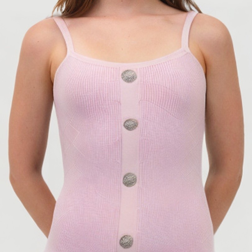 Sexy sleeveless slim-fit single-breasted dress - Image 7