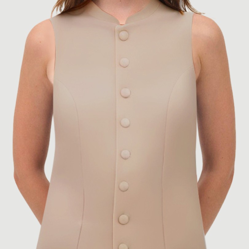 Elegant Printed Chiffon Pencil Dress - Image 7