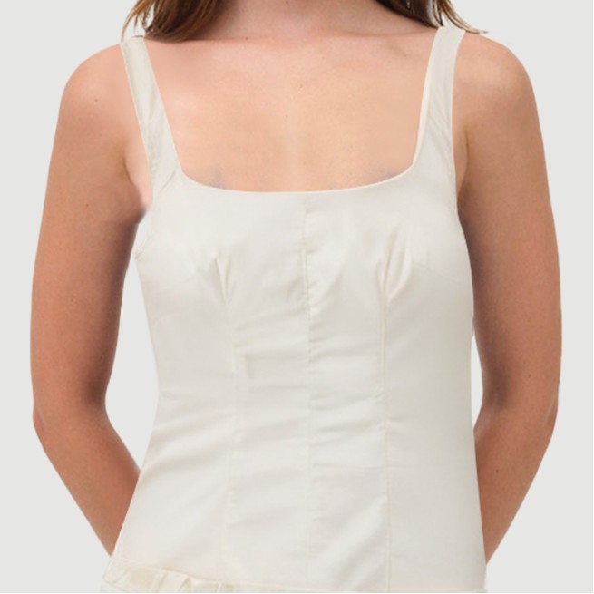 Beige thin strap belt skirt - Image 8